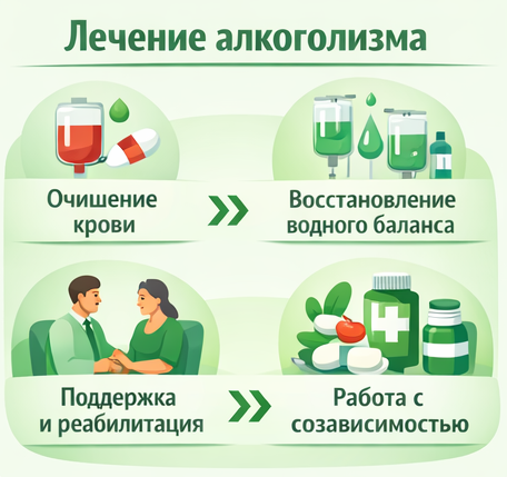лечение алкоголизма в Ельце этапы